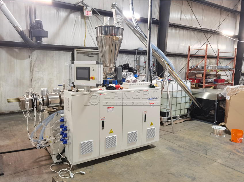 أحدث حالة شركة حول PVC Electricity Cable Duct Extrusion Line in Canada