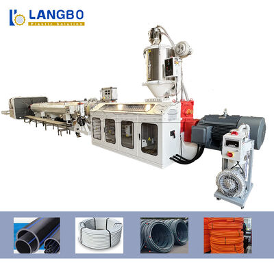 جودة  Natural Gas Pe Pipe Production Line , Single Screw Extruder Hdpe Pipe Machine مصنع