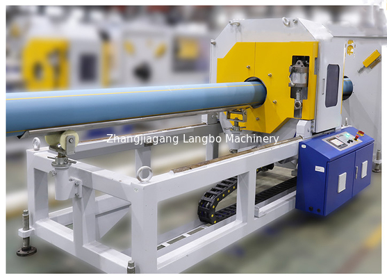 خط بثق الأنبوب HDPE ذو التحكم المؤازر برغي واحد