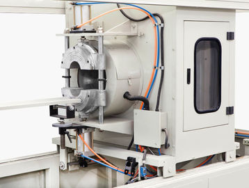 خط بثق الأنبوب PVC الأوتوماتيكي تحكم PLC بتكلفة صيانة منخفضة لولب مزدوج مخروطي لمياه الصرف الصحي وأنابيب الصرف الصحي