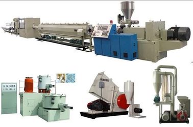 خط بثق الأنبوب PVC برغي مزدوج 220-415 فولت جهد الإدخال