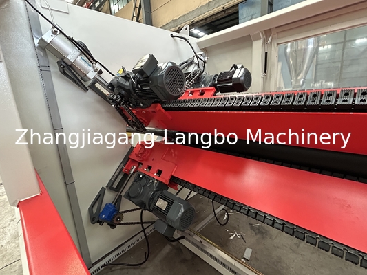 خط طحن أنابيب HDPE 180-400mm تلقائي بالكامل مع طحن 75/38 بمحرك 160kw