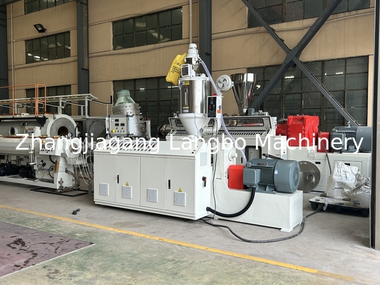 تخصيص PE HDPE أنبوب أنبوب أنبوب آلة صنع خط إنتاج القمع مع صندوق التروس المتكامل