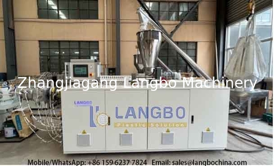 50-200mm خط طحن أنابيب PVC-U مع 80/156 55kw علبة التروس المتكاملة ومحرك سيمنز