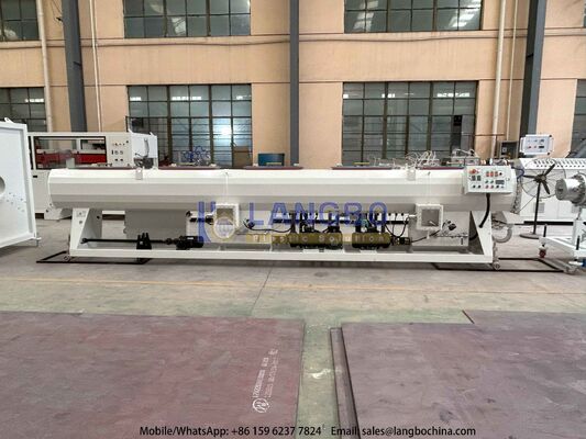 50-200mm خط طحن أنابيب PVC-U مع 80/156 55kw علبة التروس المتكاملة ومحرك سيمنز