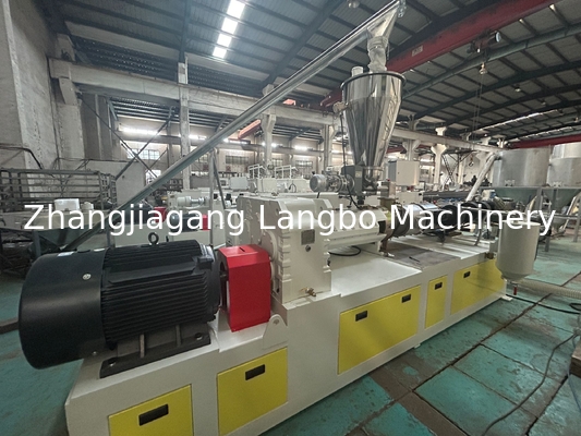 مادة PVC PP PE مسحوق بلاستيكي حار القطع Pelleziting Granulating Granulator Machine / Pelletizer Line