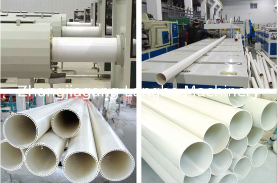 90-315mm آلة طحن البلاستيك خط إنتاج أنابيب المياه PVC طحن مع آلة الصفير