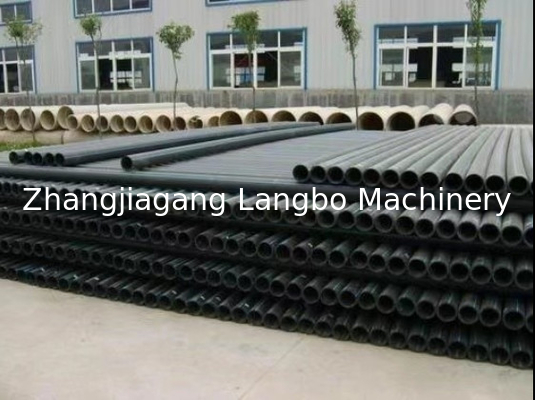 آلة أنابيب HDPE أنبوب PE خط الخرجان البلاستيكي مع تحكم شاشة اللمس PLC