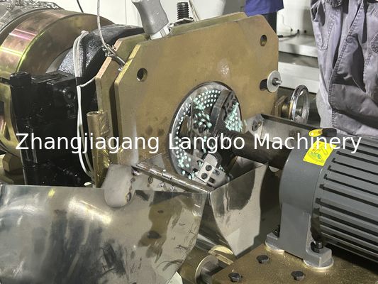 خط تحليل الكريات القطع الساخن PVC / آلة تحليل الكريات البلاستيكية