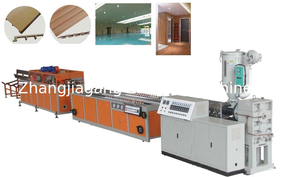 WPC طابق الأرضيات البريد المركب المحتوى السكك الحديدية طحن خط الإنتاج صنع آلة
