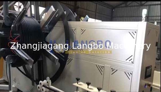 آلة لف خط بثق أنابيب البولي إيثيلين بقطر 16-160 ملم مع نطاق لف 1600-3200 ملم