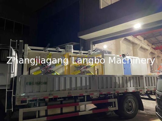 آلة لف الأنابيب البلاستيكية ذات المحطة المزدوجة PE، آلة لف