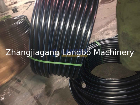 أنابيب بلاستيكية طوافة آلة التلف PE HDPE أنابيب موجّهة 2 محطة ملفات