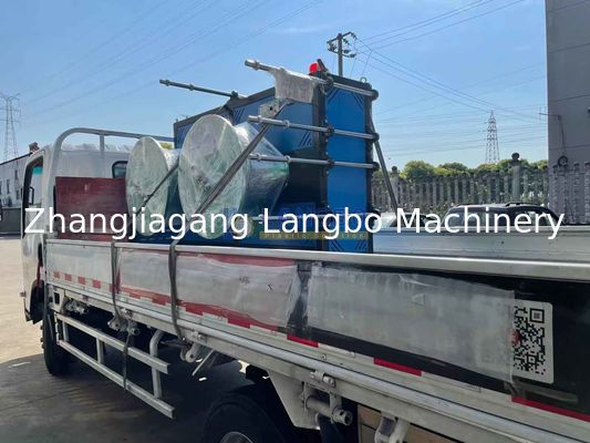 آلة لف أنابيب البولي إيثيلين الأوتوماتيكية للأنابيب البلاستيكية الملساء مع تغيير تلقائي للبكرات