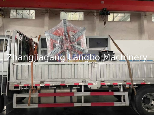 50 ملم إلى 160 ملم أنبوب لف آلة الملفوفة للأنابيب HDPE PE المموجة محرك طحن