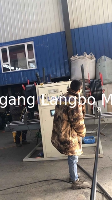 16-160 مم PE HDPE آلة لف الأنابيب البلاستيكية خرطوم لينة مع محطة واحدة مزدوجة وسرعة اللف 0.1-10 م / دقيقة