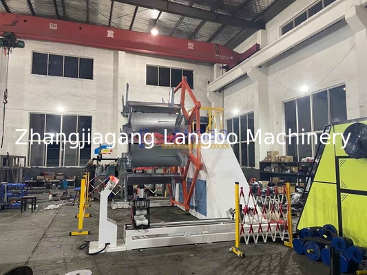 بكرة خرطوم البولي ايثيلين قرص مزدوج 16 20 32 50 63 مم لقطر 16-160 مم 4500*2450*2700