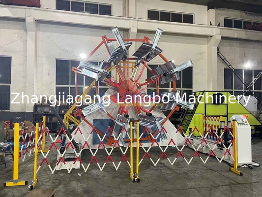 آلة لفاف الأنابيب HDPE لمعالجة الأنابيب 1600-3200mm مجموعة لفاف