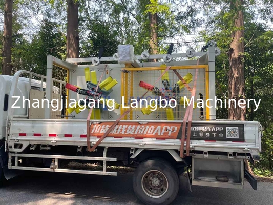 بكرة مزدوجة القرص أوتوماتيكية بالكامل لأنابيب HDPE/Pert/LDPE بأقطار 16-63 مم، آلة لف البلاستيك