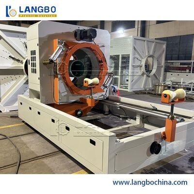 PLC Control PVC Conduit Plastic Pipe Extruder ، آلات تصنيع الأنابيب البلاستيكية