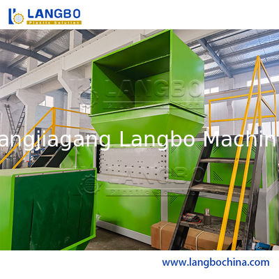 Plastic HDPE Single Shaft Pipe Scrap Shredder Machine