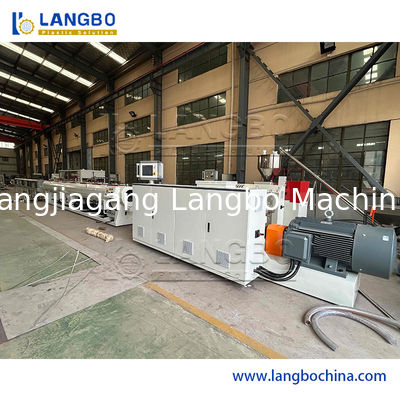 توفير الطاقة البلاستيكية خط بثق الأنابيب، حالة جديدة التوأم برغي بثق