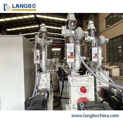 خط بثق الأنبوب متعدد الطبقات Ppr 16mm - 63mm 180kg / H  PLC