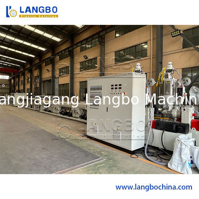 توفير الطاقة البلاستيكية خط بثق الأنابيب، حالة جديدة التوأم برغي بثق