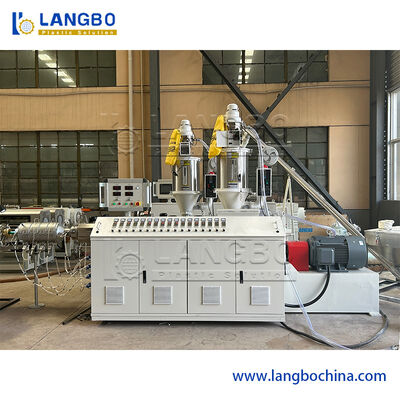 خط طحن أنابيب PPR مع 3 طبقات للتطويق المشترك  PLC التحكم لحجم الأنابيب 20-110mm
