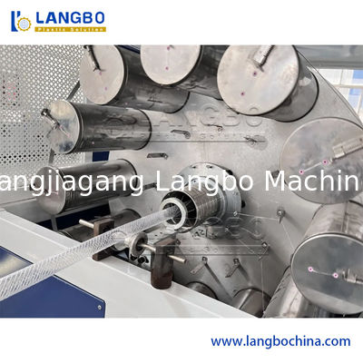 آلة خرطوم المياه لحديقة PVC بلاستيك PVC ناعم مضفر بألياف معززة بمرونة أنبوب أنبوب بثق آلة صنع