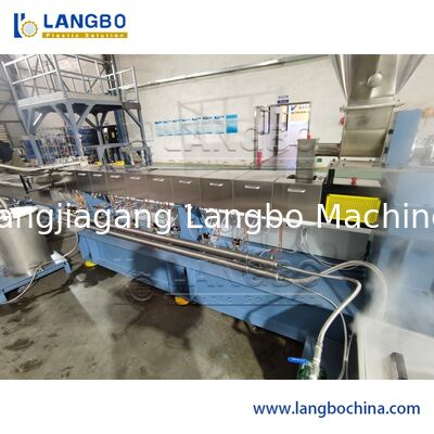 Plastic Recycling PP PE Film Single Screw Pelletizing Granulating Machine