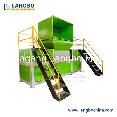 آلة تحطيم أكياس بلاستيكية / كسارة فيلم نفايات / آلة تقطيع فيلم بلاستيكي / آلة تحطيم كيس منسوج ، آلة تقطيع واحد / مزدوج