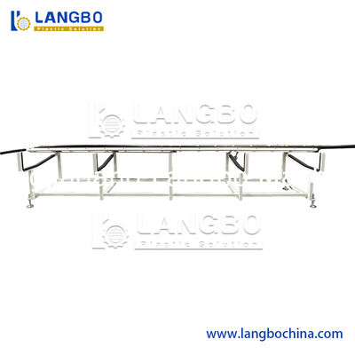 PE قطر كبير جوفي الحائط أنبوب توأم واحد خرطوشة طحن خط إنتاج البلاستيك صنع آلة