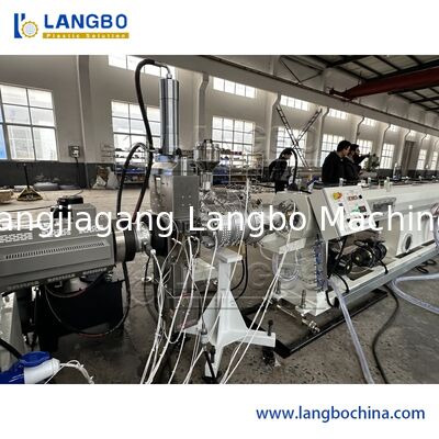 3 طبقة مشتركة للطحن خط طحن أنابيب PPR بقدرة 350 كجم / ساعة ومراقبة SIEMENS PLC