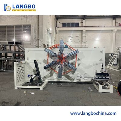 معدات لف أنابيب البولي إيثيلين الصناعية الأوتوماتيكية بالكامل بقطر 16-160 ملم لعملية اللف