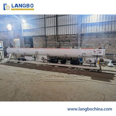 خط بثق الأنبوب البلاستيكي للتحكم بالحاسوب ، آلة صنع الأنبوب المزدوج اللولب PVC