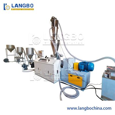 خط إنتاج حبيبات البلاستيك آلة صنع الحبيبات البلاستيكية CPVC حرارة قطع خط التقطيع