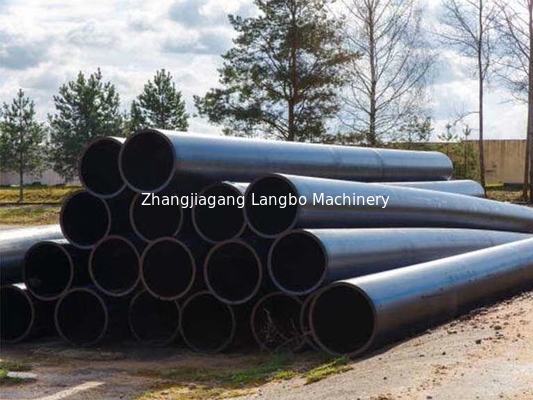 خط طحن أنابيب آلة صنع HDPE ذات قطر كبير مجوف