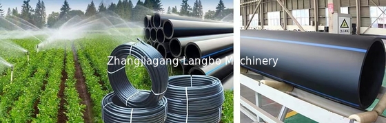 355-800mm قطر خط طحن أنابيب HDPE PE ذات السعة العالية مع صندوق التروس المتكامل