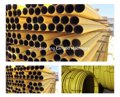 خط طحن أنابيب HDPE PE ذو كثافة عالية مع تصميم برغي واحد للاحتياجات المخصصة بالجهد