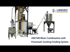 خط منتجات اللوحة آلة مزج PVC مع ناقلات دوامة مرنة