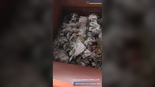 تمزيق الأكياس المنسوجة باستخدام آلة التقطيع ذات العمود المزدوج